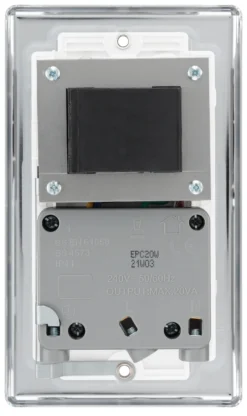 GoodHome Chrome Double Raised Rounded Screwed Shaver Socket Gloss Chrome Effect 9 GoodHome Chrome Double Raised Rounded Screwed Shaver Socket Gloss Chrome Effect -Master Yale Shop goodhome chrome double raised rounded screwed shaver socket gloss chrome effect5059340134383 04c scaled