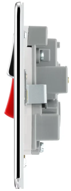 GoodHome Chrome Screwless Cooker Switch & Socket With Neon & White Inserts -Master Yale Shop goodhome chrome screwless cooker switch socket with neon white inserts5059340133195 05c scaled