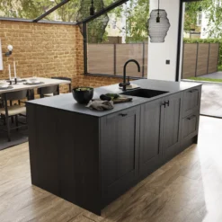 GoodHome Dukkah Matt Black Kitchen Cabinets Pull Handle (L)257mm -Master Yale Shop goodhome dukkah matt black kitchen cabinets pull handle l 257mm3663602636892 12i scaled