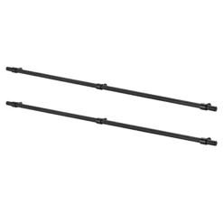 GoodHome Dukkah Matt Black Kitchen Cabinets Pull Handle (L)705mm