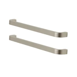 GoodHome Epazote Nickel Effect Kitchen Cabinets Handle (L)200mm