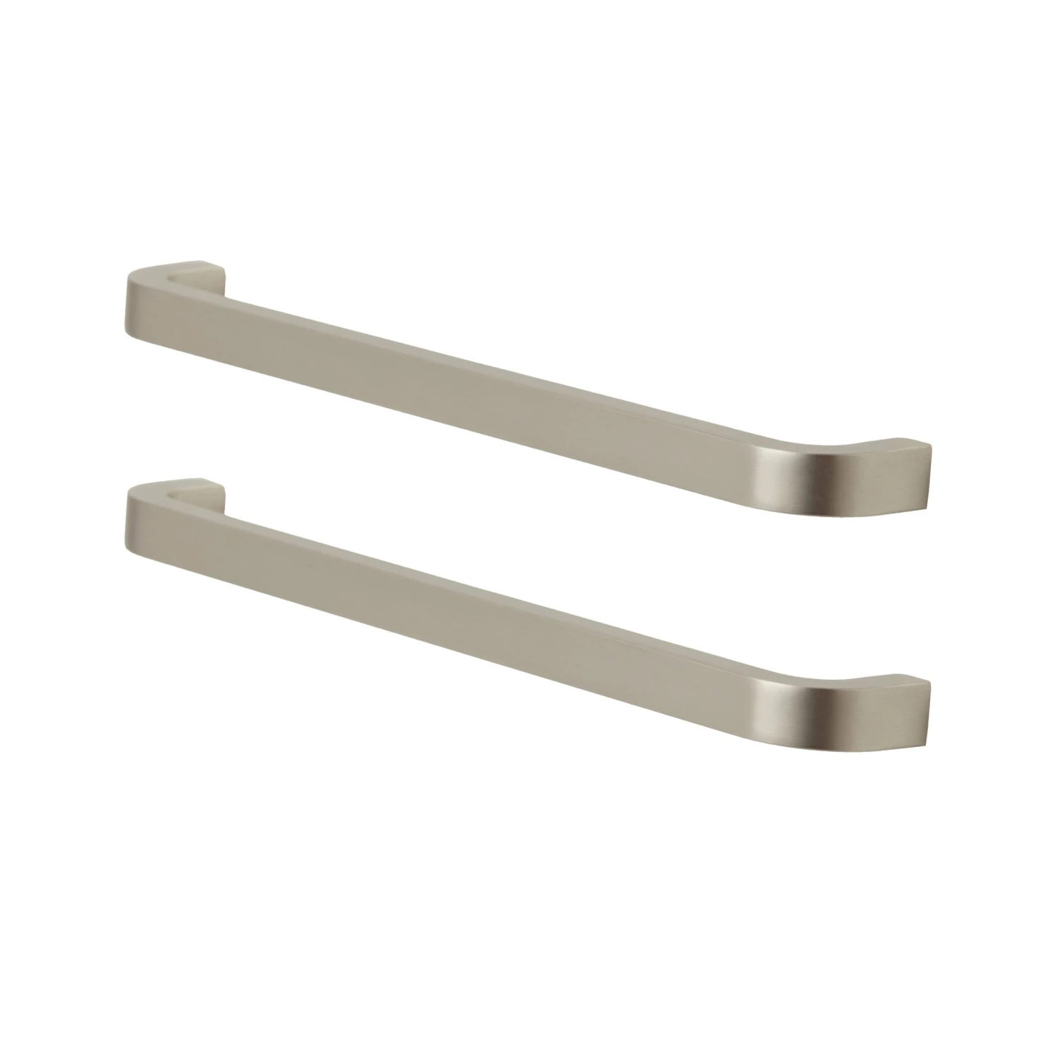 GoodHome Epazote Nickel Effect Kitchen Cabinets Handle (L)200mm 1 GoodHome Epazote Nickel Effect Kitchen Cabinets Handle (L)200mm