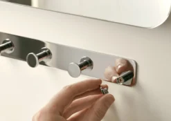 GoodHome Koros Steel 7 Hook Rail, (L)482mm (H)40mm -Master Yale Shop goodhome koros steel 7 hook rail l 482mm h 40mm3663602674092 01i scaled