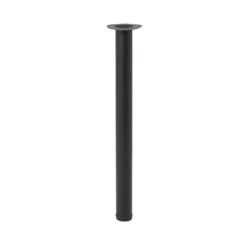 GoodHome Nantua 900mm Black Modern Worktop Support Leg