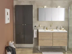 GoodHome Portloe Silver Chrome Effect Aluminium Adjustable Cabinet Feet (H)231mm, Pair Of 2 -Master Yale Shop goodhome portloe silver chrome effect aluminium adjustable cabinet feet h 231mm pair of 23663602526759 40i scaled