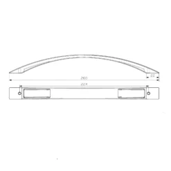 GoodHome Sabaku Nickel Effect Kitchen Cabinets Handle (L)260mm -Master Yale Shop goodhome sabaku nickel effect kitchen cabinets handle l 260mm3663602644002 01t bq