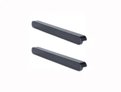 GoodHome Serrano Black Kitchen Cabinets Pull Handle (L)220mm
