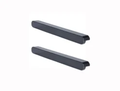 GoodHome Serrano Black Kitchen Cabinets Pull Handle (L)240mm