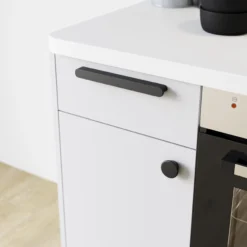 GoodHome Serrano Black Kitchen Cabinets Pull Handle (L)240mm 10 GoodHome Serrano Black Kitchen Cabinets Pull Handle (L)240mm -Master Yale Shop goodhome serrano black kitchen cabinets pull handle l 240mm5059340482491 01i scaled