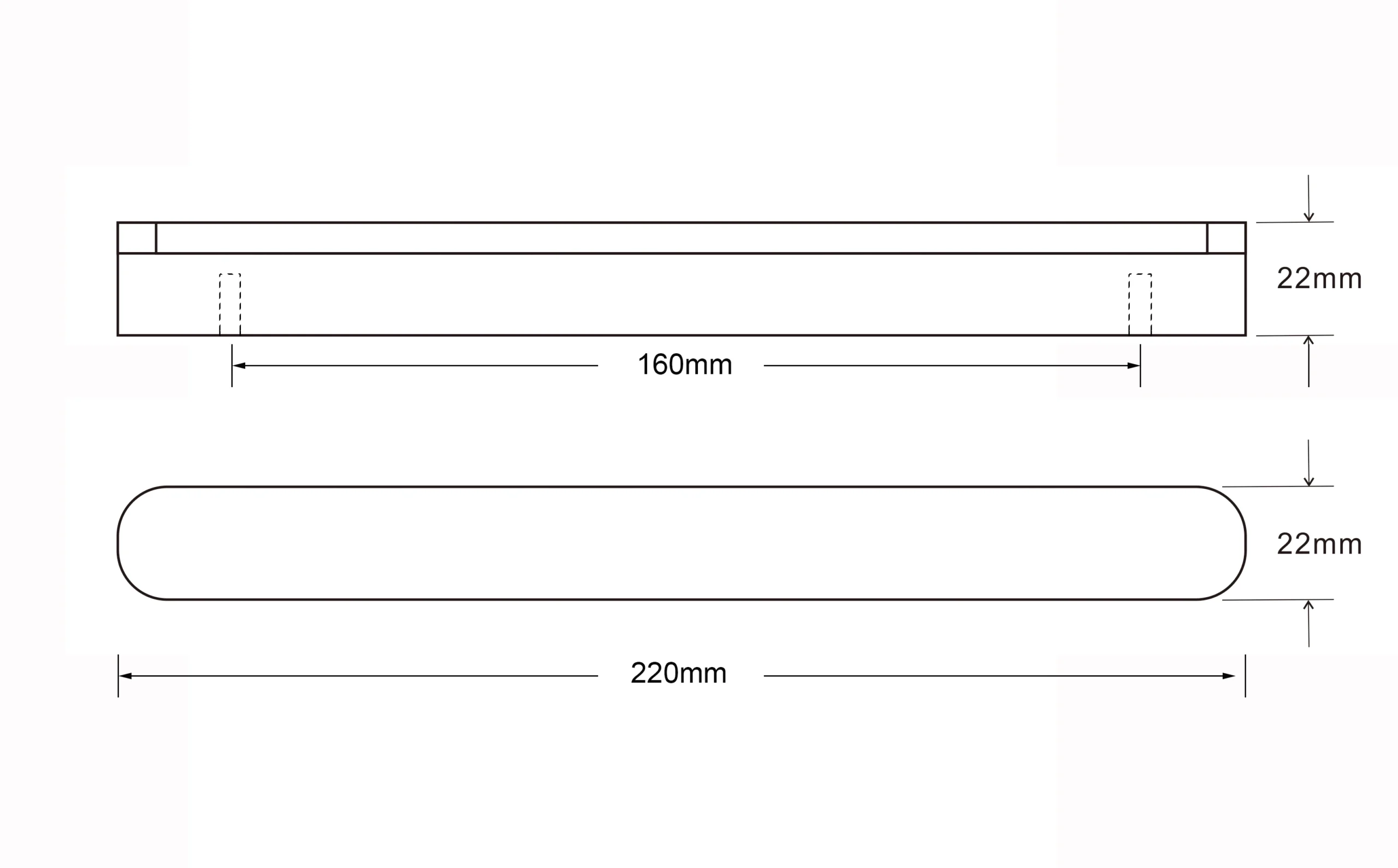GoodHome Serrano Oak Effect Kitchen Cabinets Pull Handle (L)220mm 4 GoodHome Serrano Oak Effect Kitchen Cabinets Pull Handle (L)220mm - Image 4