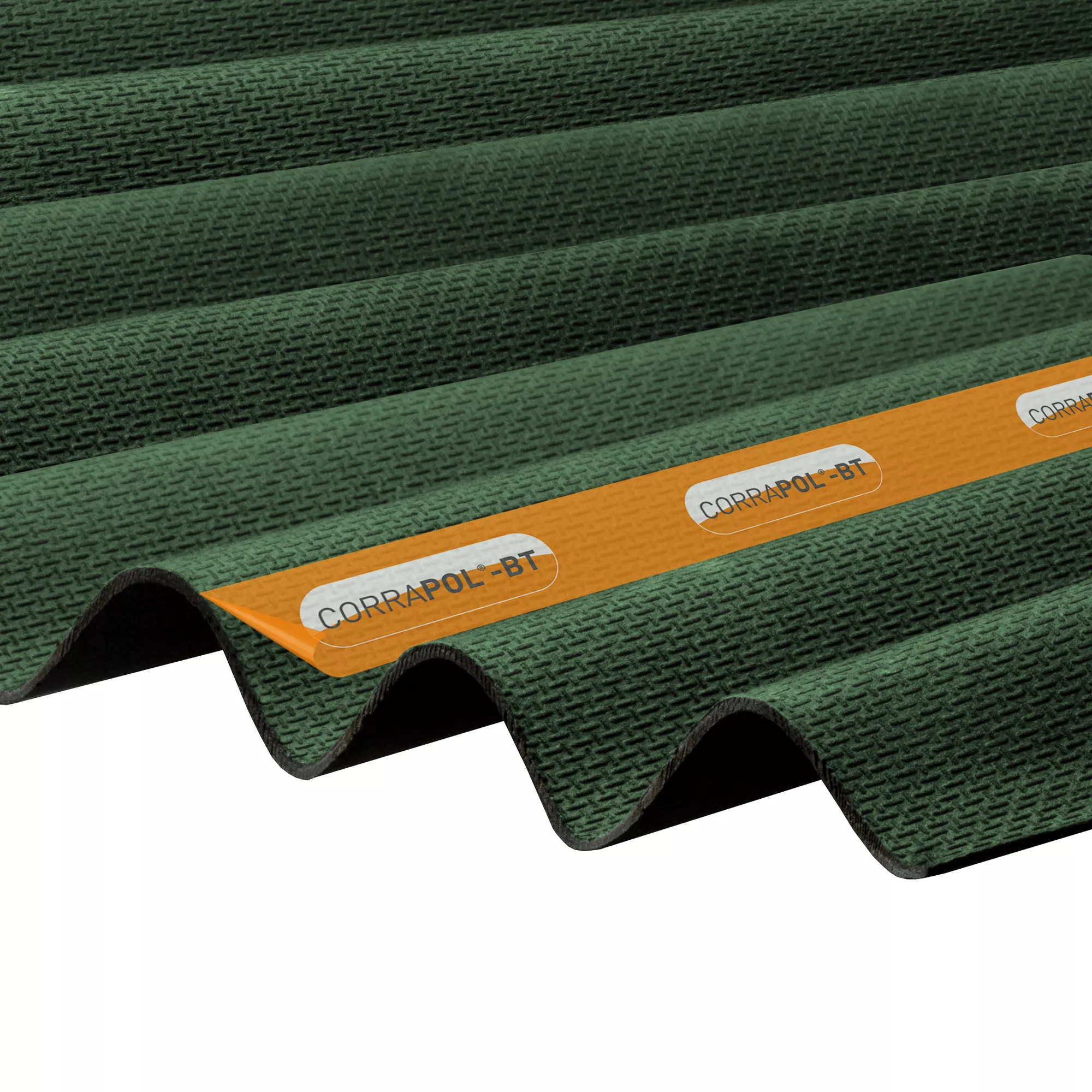 Green Bitumen Corrugated Roofing Sheet (L)1m (W)930mm (T)2mm 1 Green Bitumen Corrugated Roofing Sheet (L)1m (W)930mm (T)2mm