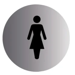 Ladies Stainless Steel Advisory Sign