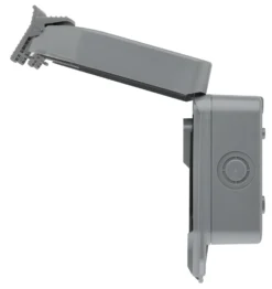 LAP 13A Grey 2 Gang Outdoor Weatherproof Switched Socket -Master Yale Shop lap 13a grey 2 gang outdoor weatherproof switched socket5059340290881 05c scaled