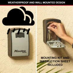 Master Lock 4 Digit Wall-mounted External Combination Key Safe Extra Large -Master Yale Shop master lock 4 digit wall mounted external combination key safe extra large3520190932297 37c bq