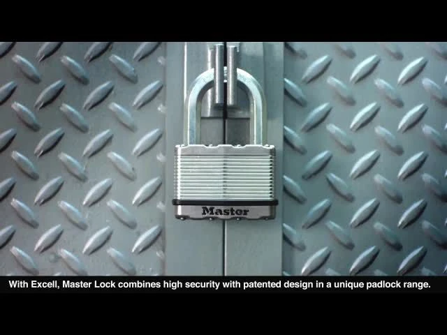 Master Lock Excell Heavy Duty Laminated Steel Long Shackle Padlock (W)45mm 2 Master Lock Excell Heavy Duty Laminated Steel Long Shackle Padlock (W)45mm - Image 2