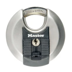 Master Lock Excell Heavy Duty Stainless Steel Closed Shackle Disc Padlock (W)70mm