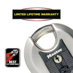 Master Lock Excell Heavy Duty Stainless Steel Closed Shackle Disc Padlock (W)70mm -Master Yale Shop master lock excell heavy duty stainless steel closed shackle disc padlock w 70mm3520190929679 38c bq