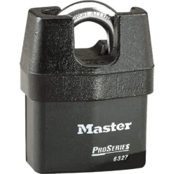 Master Lock ProSeries Laminated Steel Black Closed Shackle Padlock (W)67mm
