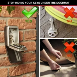 Master Lock Push Button 12 Digit Wall-mounted External Combination Key Safe -Master Yale Shop master lock push button 12 digit wall mounted external combination key safe3520190944726 38c bq