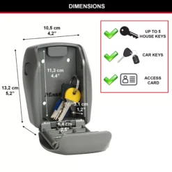 Master Lock Reinforced Security 4 Digit Wall-mounted External Combination Key Safe -Master Yale Shop master lock reinforced security 4 digit wall mounted external combination key safe3520190935113 01t bq
