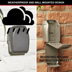 Master Lock Reinforced Security 4 Digit Wall-mounted External Combination Key Safe -Master Yale Shop master lock reinforced security 4 digit wall mounted external combination key safe3520190935113 37c bq