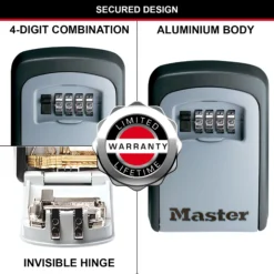 Master Lock Wall-mounted External Combination Key Safe Medium -Master Yale Shop master lock wall mounted external combination key safe medium3520190922380 39c bq