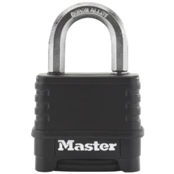 Master Lock Weather Tough Black Zinc Combination Padlock (W)56mm