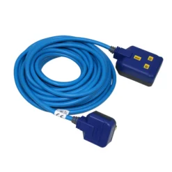 Masterplug 1 Socket 13A Blue Extension Lead, 10m