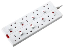 Masterplug 13A White Extension Lead, 2m