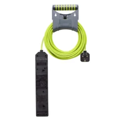Masterplug 4 Socket 13A Grey & Green Extension Lead, 10m -Master Yale Shop masterplug 4 socket 13a grey green extension lead 10m5015056573953 04c bq scaled
