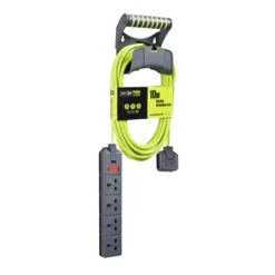 Masterplug 4 Socket 13A Grey & Green Extension Lead, 10m -Master Yale Shop masterplug 4 socket 13a grey green extension lead 10m5015056573953 06c bq scaled