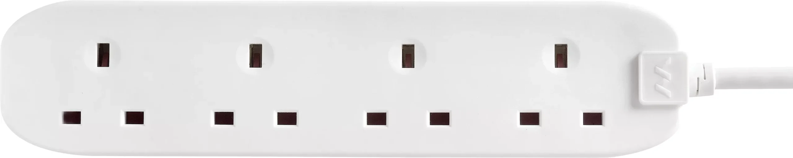 Masterplug 4 Socket 13A White Extension Lead, 8m 3 Masterplug 4 Socket 13A White Extension Lead, 8m - Image 3