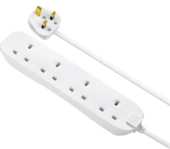 Masterplug 4 Socket 13A White Extension Lead, 8m 9 Masterplug 4 Socket 13A White Extension Lead, 8m -Master Yale Shop masterplug 4 socket 13a white extension lead 8m5015056661926 06c bq