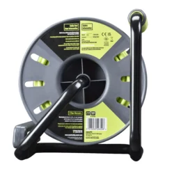 Masterplug 4 Socket Grey & Green Indoor & Outdoor Cable Reel, 25m -Master Yale Shop masterplug 4 socket grey green indoor outdoor cable reel 25m5015056526546 04c bq scaled