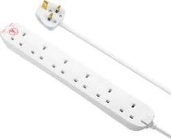 Masterplug 6 Socket 13A Surge Protected White Extension Lead, 2m 9 Masterplug 6 Socket 13A Surge Protected White Extension Lead, 2m -Master Yale Shop masterplug 6 socket 13a surge protected white extension lead 2m5015056663746 06c bq scaled