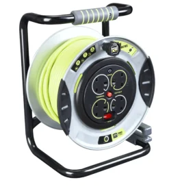 Masterplug Anti Twist 4 Socket Indoor & Outdoor Cable Reel, 30m