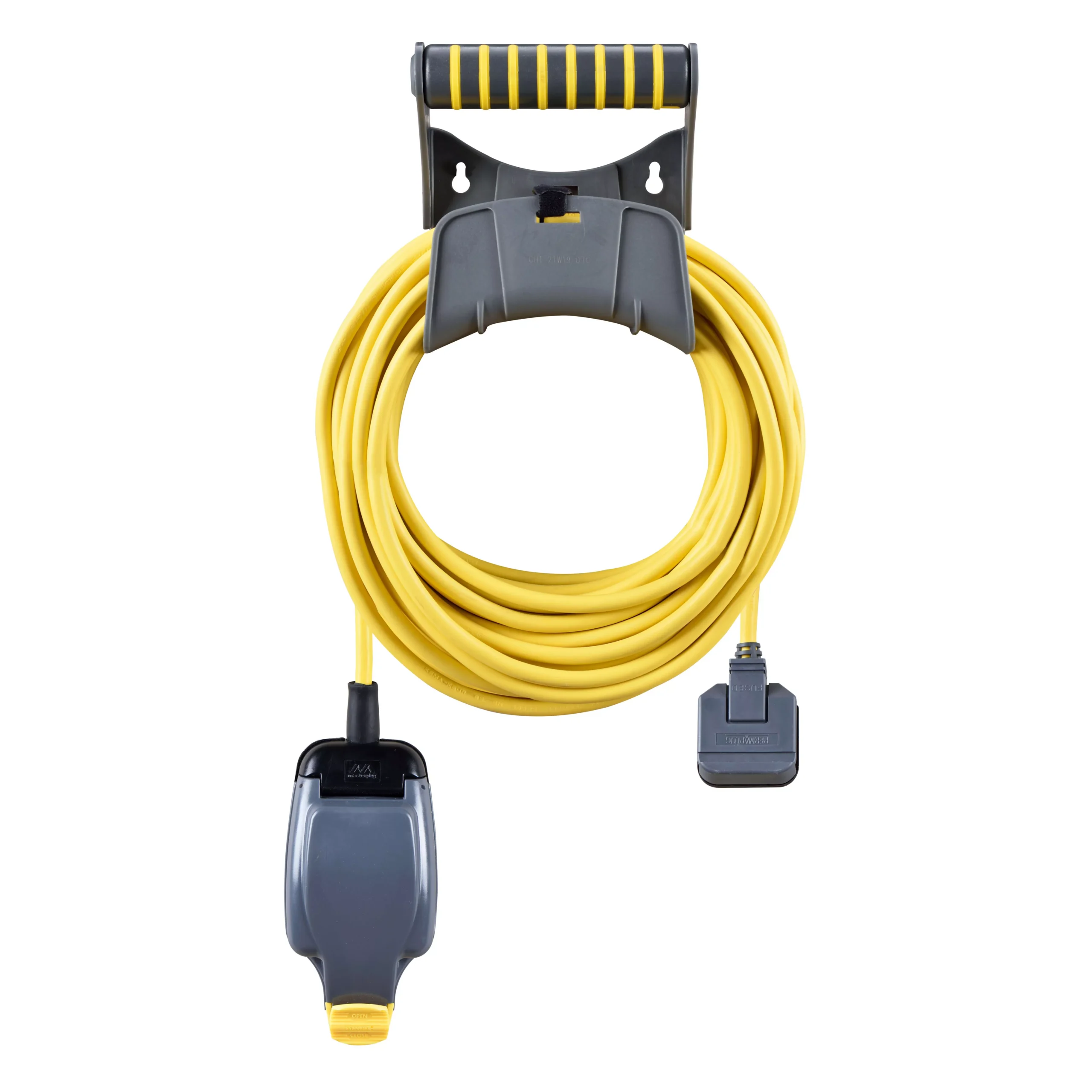 Masterplug IP54 Rated 1 Socket 13A Grey & Yellow Extension Lead, 15m 2 Masterplug IP54 Rated 1 Socket 13A Grey & Yellow Extension Lead, 15m - Image 2