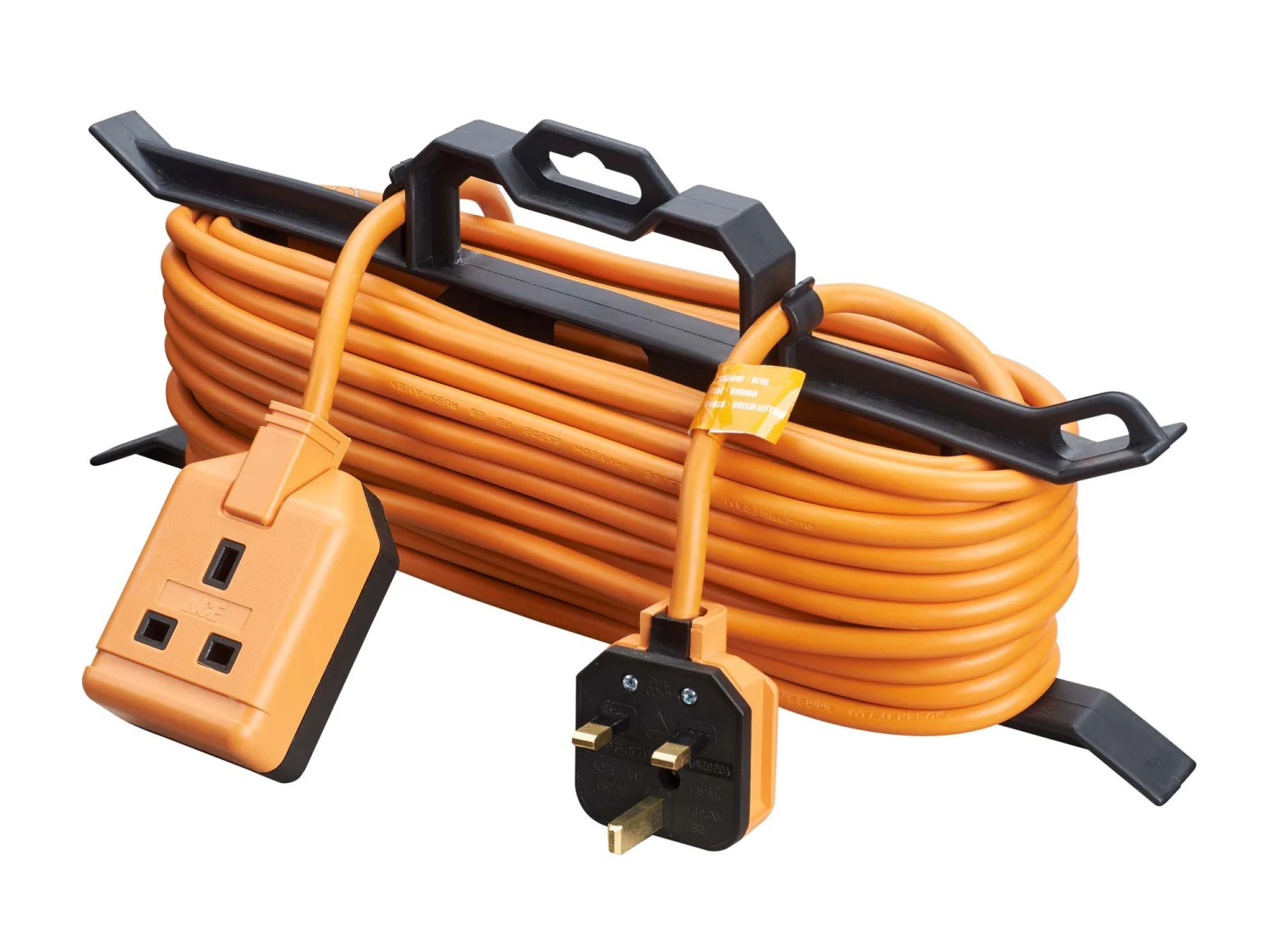 Masterplug Outdoor 1 Socket Unswitched Orange Extension Lead, 15m 1 Masterplug Outdoor 1 Socket Unswitched Orange Extension Lead, 15m