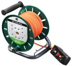 Masterplug Outdoor Power 4 Socket Green & Orange Outdoor Cable Reel, 25m -Master Yale Shop masterplug outdoor power 4 socket green orange outdoor cable reel 25m5015056518763 03c bq scaled
