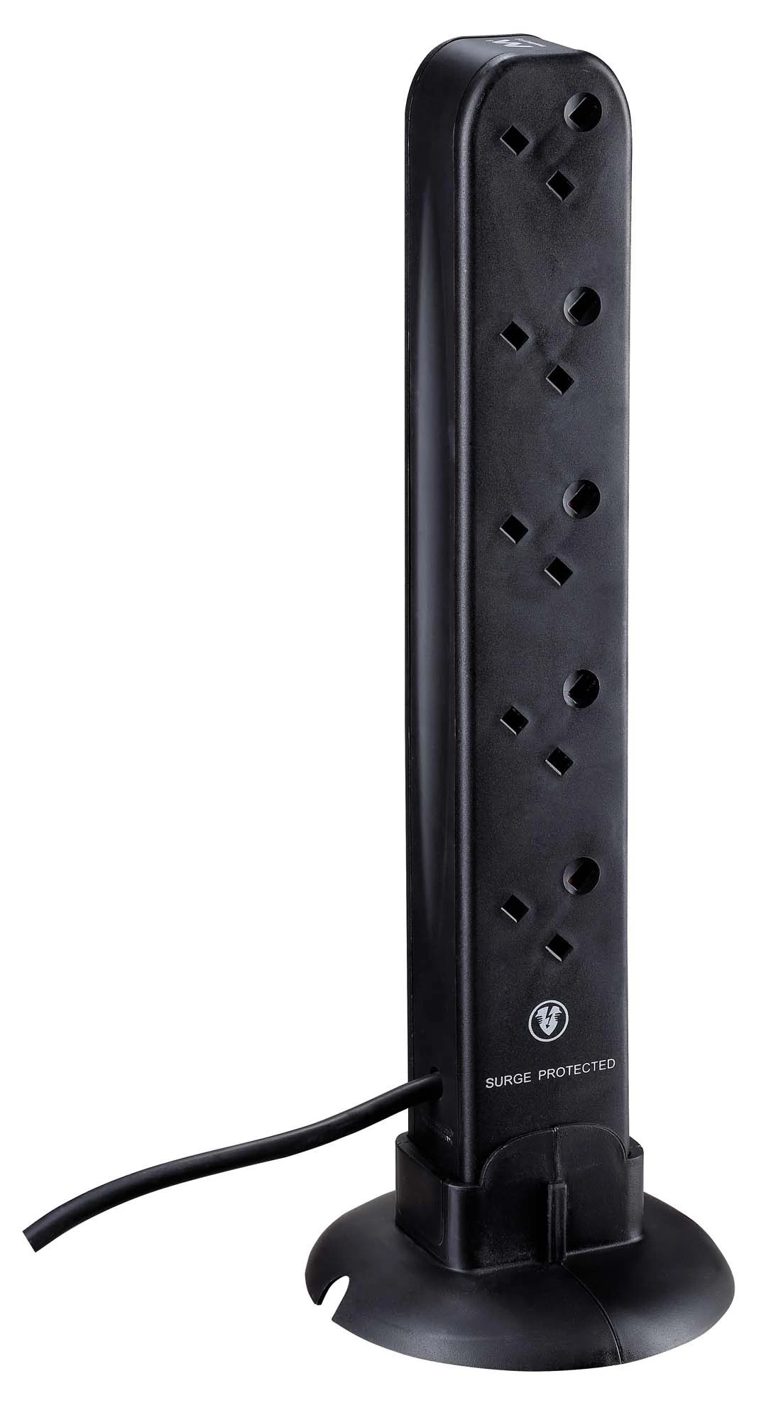 Masterplug Surge Black 13A 10 Socket Extension Lead With USB, 1m 2 Masterplug Surge Black 13A 10 Socket Extension Lead With USB, 1m - Image 2