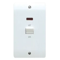 MK 45A Rocker Raised Slim Control Switch Gloss White