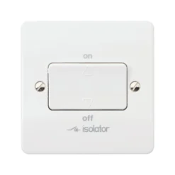MK 6A Rocker Raised Slim Control Switch Gloss White
