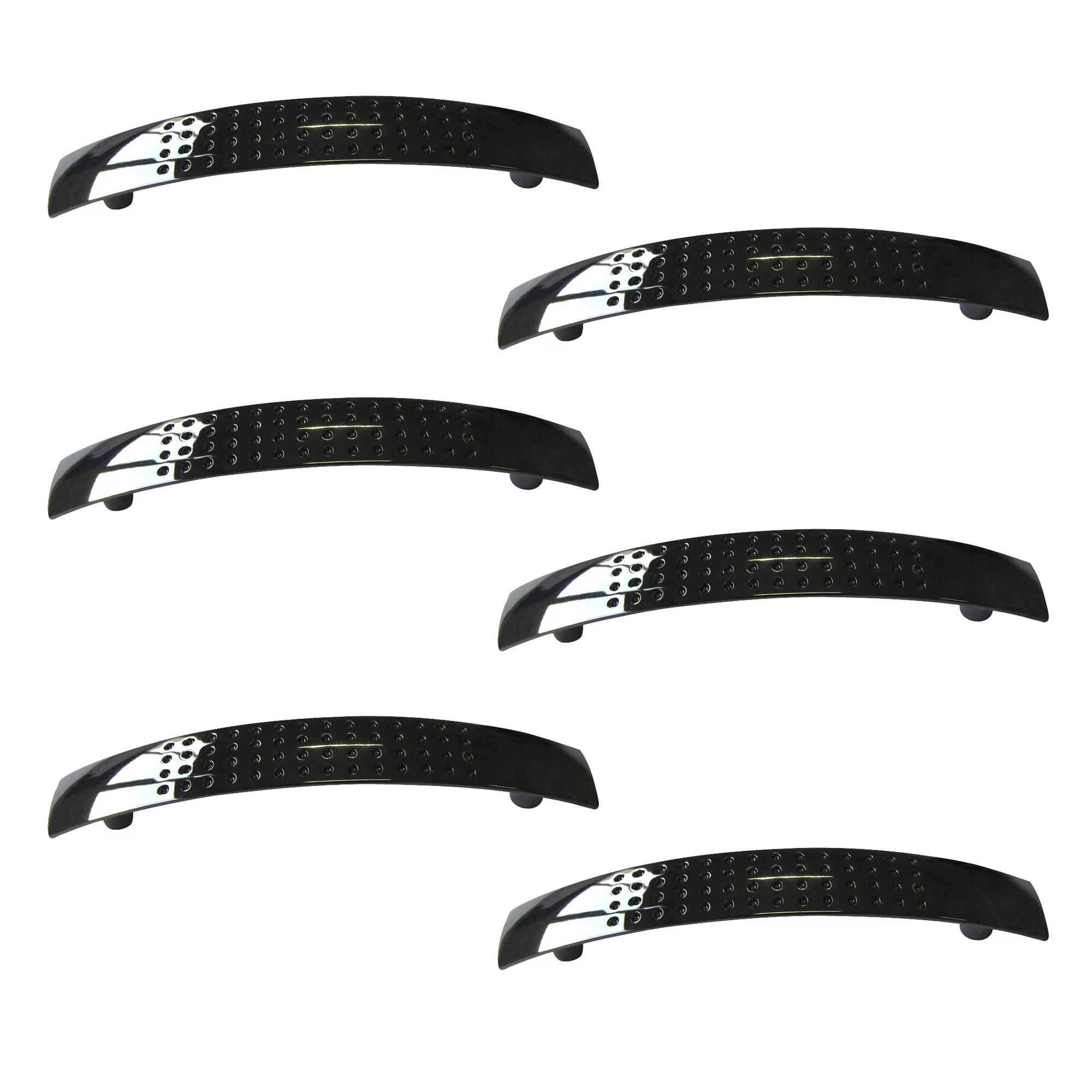 Nickel Effect Black Kitchen Furniture Handle (L)96mm 1 Nickel Effect Black Kitchen Furniture Handle (L)96mm