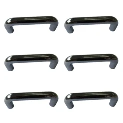 Nickel Effect Kitchen Furniture Handle (L)64mm