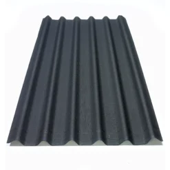 Onduline Black Bitumen-saturated Organic Fibres Corrugated Roofing Sheet (L)2m (W)820mm (T)2.6mm