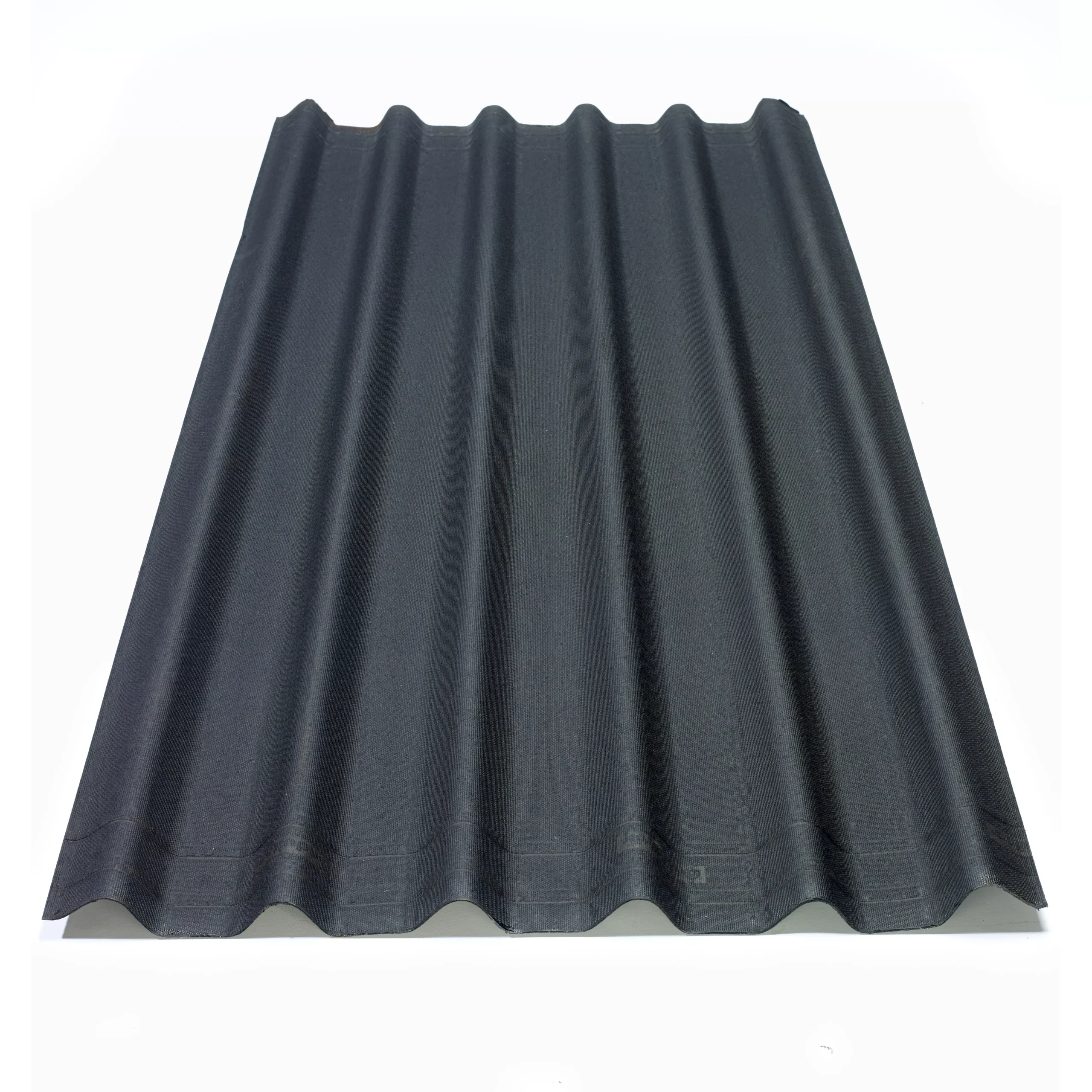 Onduline Black Bitumen-saturated Organic Fibres Corrugated Roofing Sheet (L)2m (W)820mm (T)2.6mm 1 Onduline Black Bitumen-saturated Organic Fibres Corrugated Roofing Sheet (L)2m (W)820mm (T)2.6mm