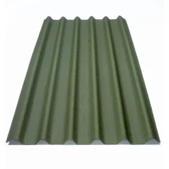 Onduline Green Bitumen-saturated Organic Fibres Corrugated Roofing Sheet (L)2m (W)820mm (T)2.6mm