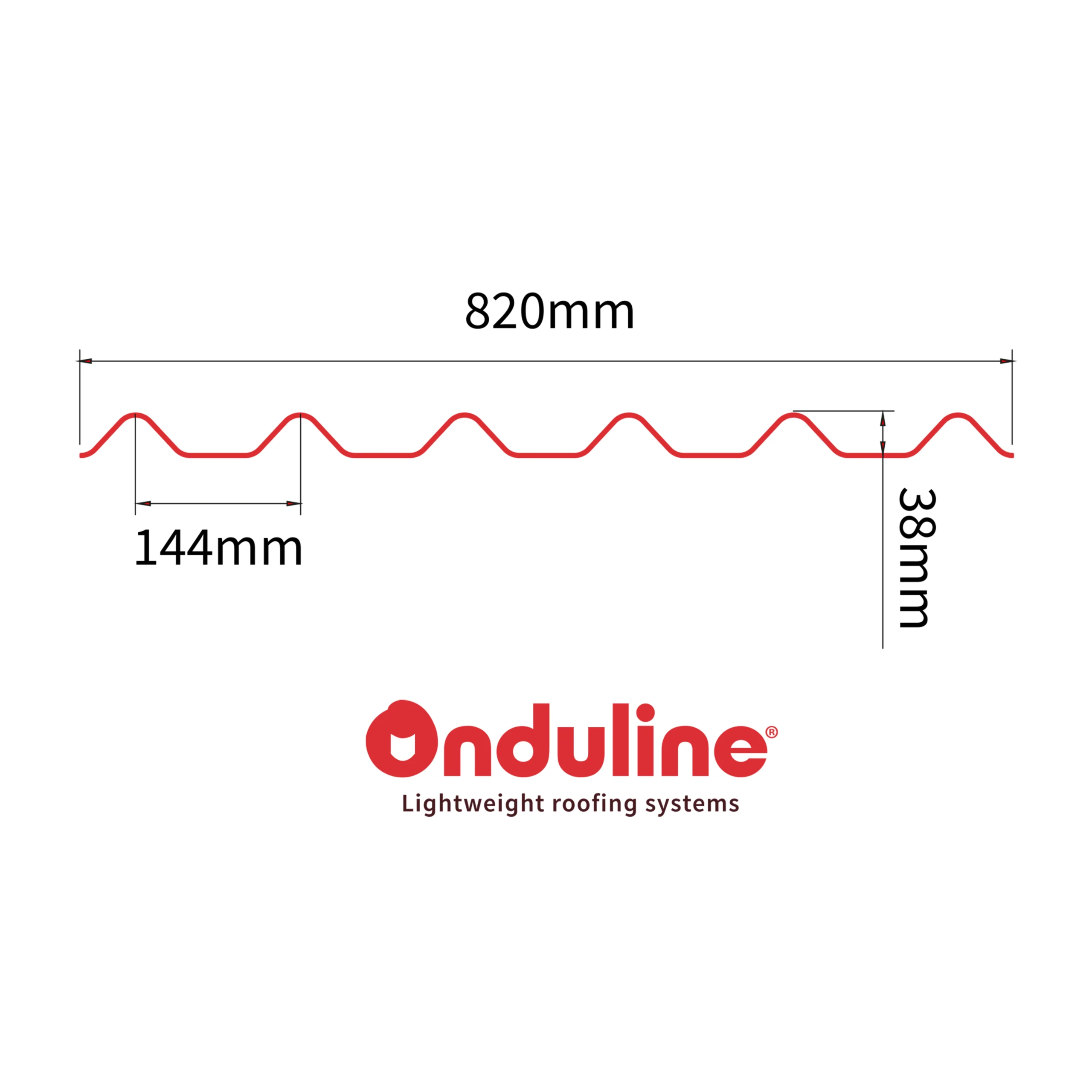 Onduline Red Bitumen-saturated Organic Fibres Corrugated Roofing Sheet (L)2m (W)820mm (T)2.6mm 8 Onduline Red Bitumen-saturated Organic Fibres Corrugated Roofing Sheet (L)2m (W)820mm (T)2.6mm - Image 8