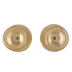 Polished Brass Effect Zamac Round Door Knob (Dia)53mm, Pair -Master Yale Shop polished brass effect zamac round door knob dia 53mm pair03415573 22c