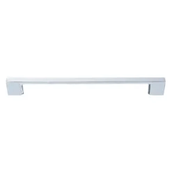 Polished Chrome Effect Anodised Zinc Alloy Straight Bar Pull Handle (L)138mm